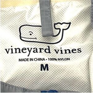 Raincoat Vineyard Vines Light Gray Hooded Size Medium